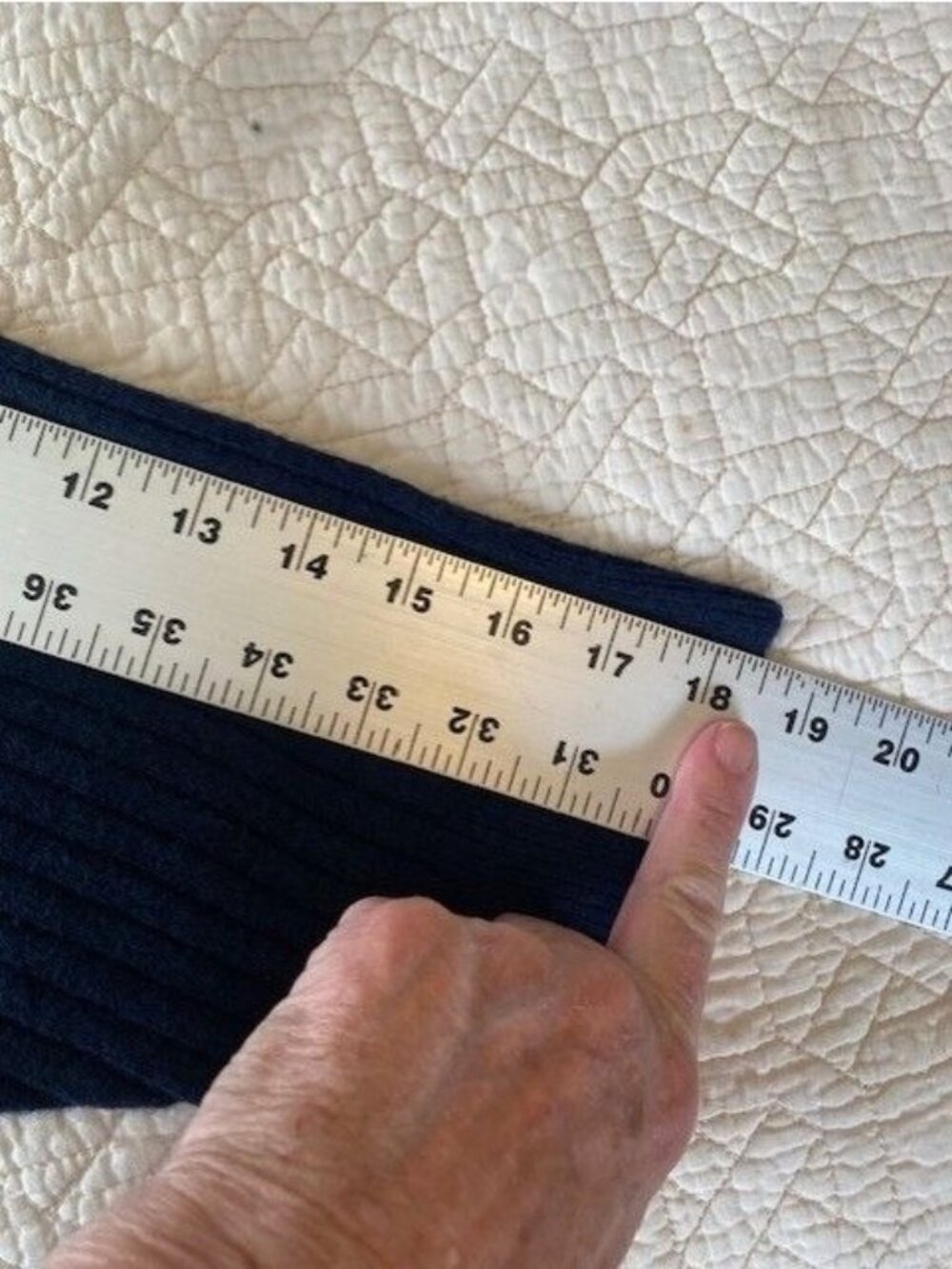Alpaca Wool Sweater Madewell Indigo Blue 3X Cameron Ribbed Cardigan Coziest NWT - Picture 7 of 12